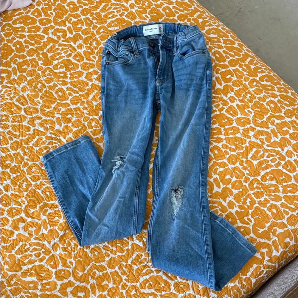 Abercrombie Kids Blue Distressed Jeans